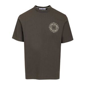 Stone Island Men T-Shirt With 'Outline Compass' Print